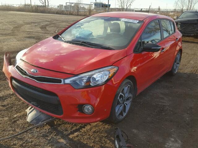 KNAFZ5A31G5625765 - 2016 KIA FORTE SX RED photo 2