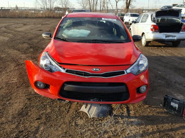 KNAFZ5A31G5625765 - 2016 KIA FORTE SX RED photo 9