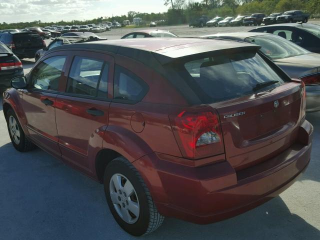 1B3HB28BX8D625218 - 2008 DODGE CALIBER RED photo 3