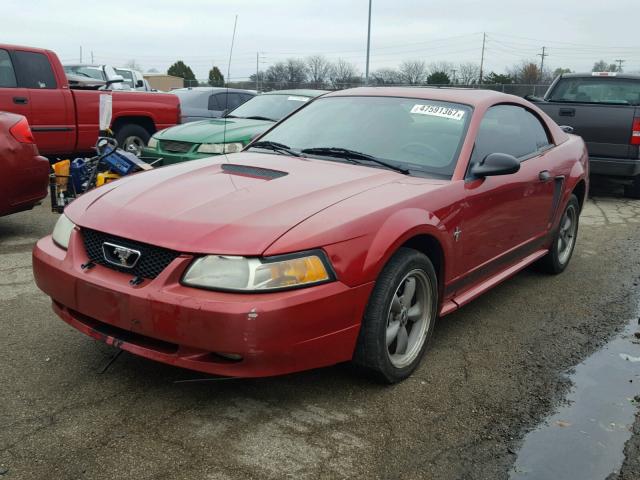 1FAFP40402F162099 - 2002 FORD MUSTANG RED photo 2