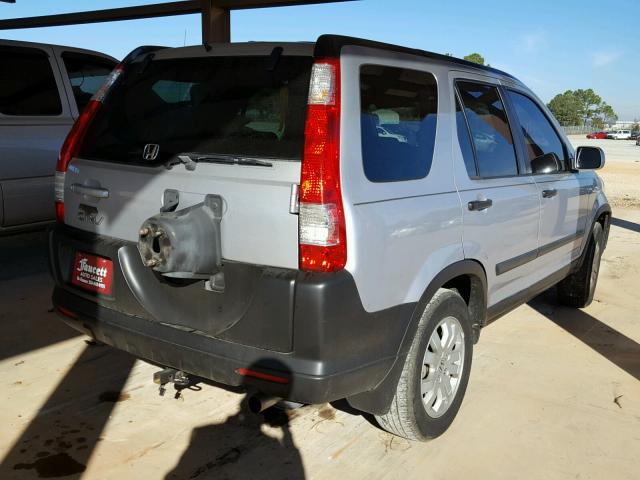 SHSRD78855U304523 - 2005 HONDA CR-V EX SILVER photo 4