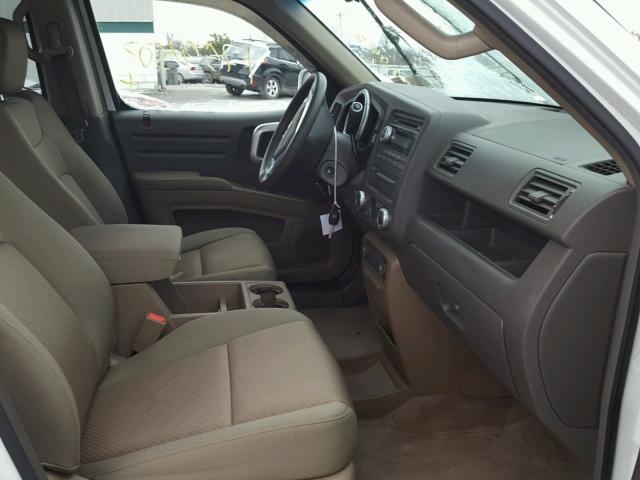 2HJYK16438H526235 - 2008 HONDA RIDGELINE WHITE photo 5