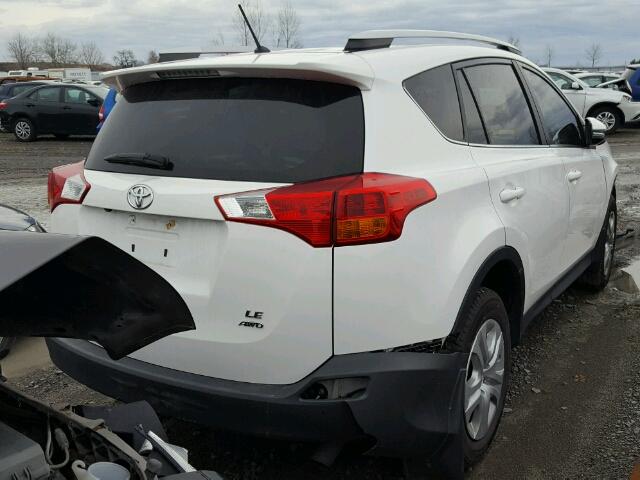 2T3BFREV8FW332417 - 2015 TOYOTA RAV4 LE WHITE photo 4