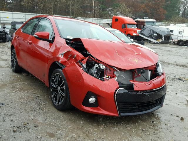 2T1BURHEXFC299304 - 2015 TOYOTA COROLLA L RED photo 1