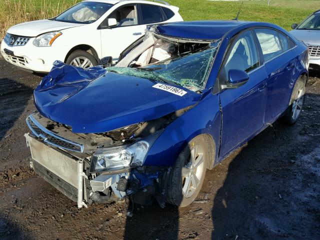 1G1PG5SC1C7252553 - 2012 CHEVROLET CRUZE LT BLUE photo 2