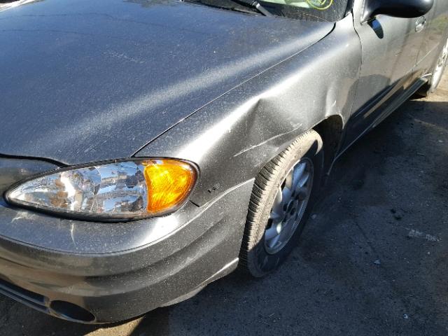 1G2NE52E95M150416 - 2005 PONTIAC GRAND AM S GRAY photo 9