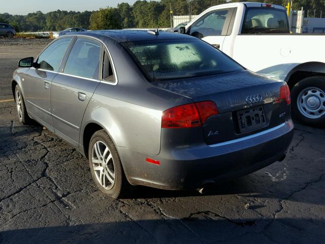 WAUAF78E56A295267 - 2006 AUDI A4 2 GRAY photo 3