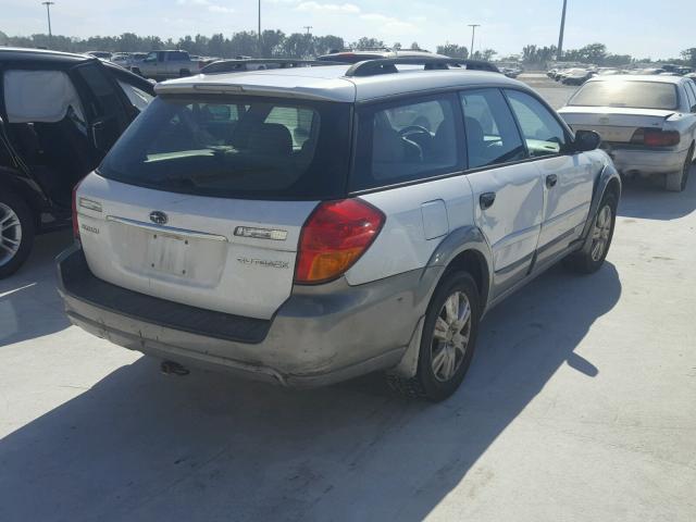 4S4BP61C757340465 - 2005 SUBARU LEGACY OUT WHITE photo 4