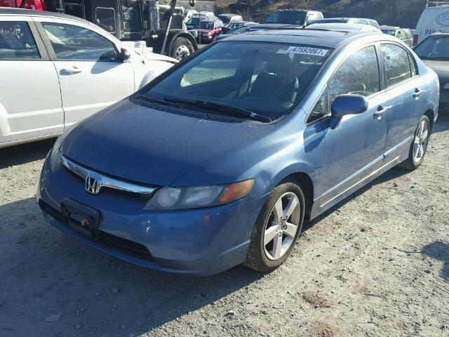 2HGFA16856H500364 - 2006 HONDA CIVIC EX BLUE photo 2