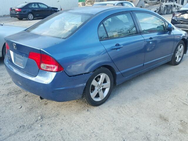 2HGFA16856H500364 - 2006 HONDA CIVIC EX BLUE photo 4