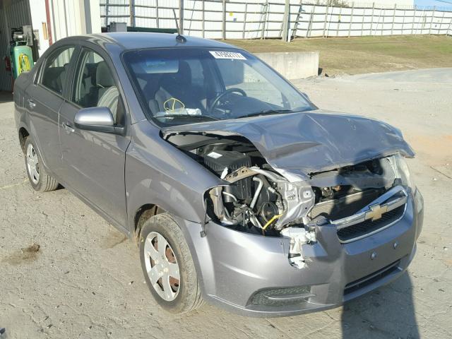 KL1TD56E09B617151 - 2009 CHEVROLET AVEO LS GRAY photo 1