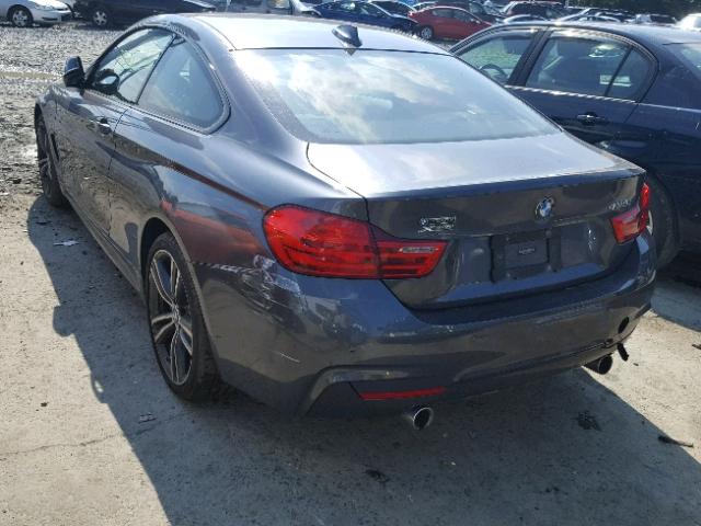 WBA3R5C55GK374252 - 2016 BMW 435 XI GRAY photo 3