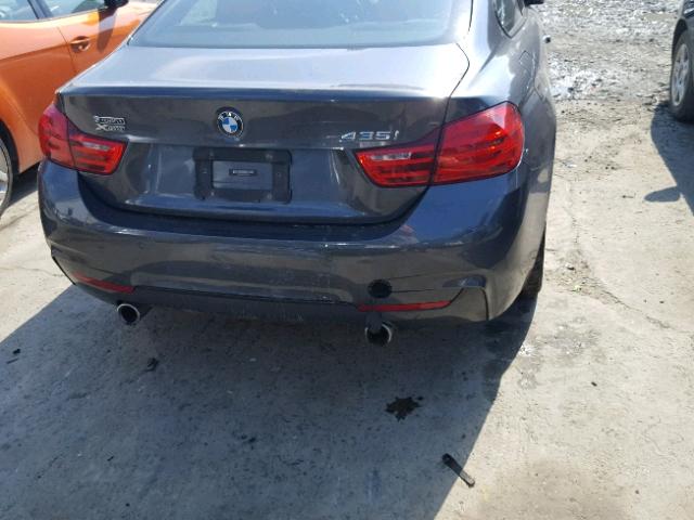 WBA3R5C55GK374252 - 2016 BMW 435 XI GRAY photo 9