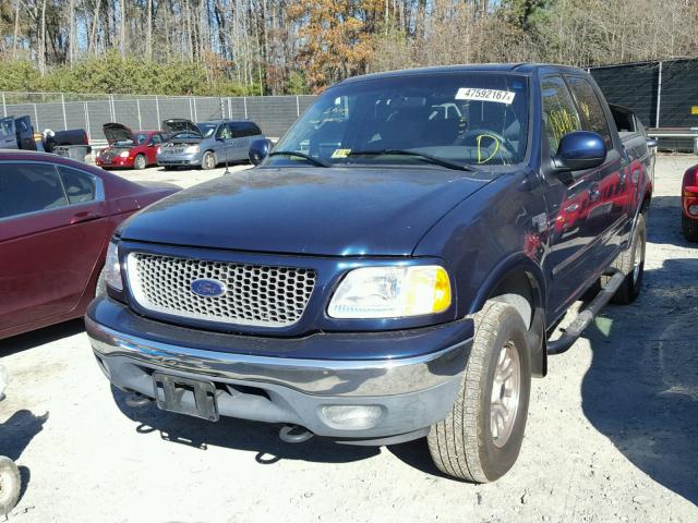 1FTRW08L63KB38378 - 2003 FORD F150 SUPER BLUE photo 2