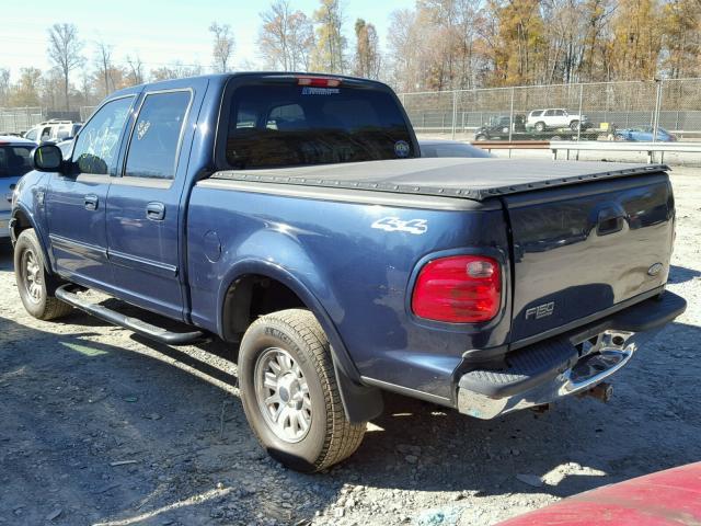 1FTRW08L63KB38378 - 2003 FORD F150 SUPER BLUE photo 3