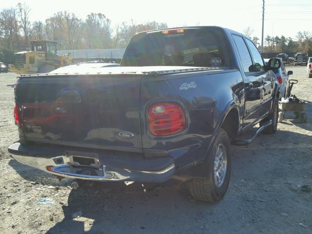 1FTRW08L63KB38378 - 2003 FORD F150 SUPER BLUE photo 4