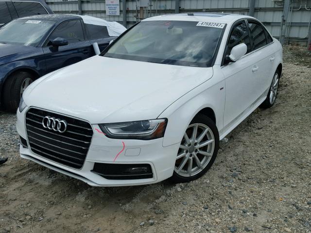 WAUAFAFL7GN013218 - 2016 AUDI A4 PREMIUM WHITE photo 2