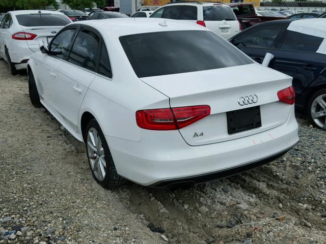 WAUAFAFL7GN013218 - 2016 AUDI A4 PREMIUM WHITE photo 3