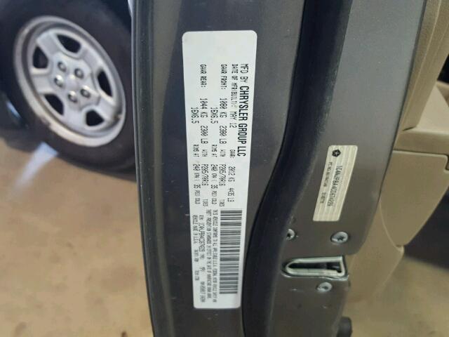 1C4NJPBA4CD674229 - 2012 JEEP PATRIOT SP GRAY photo 10