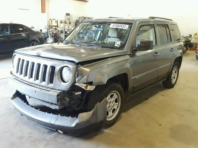 1C4NJPBA4CD674229 - 2012 JEEP PATRIOT SP GRAY photo 2