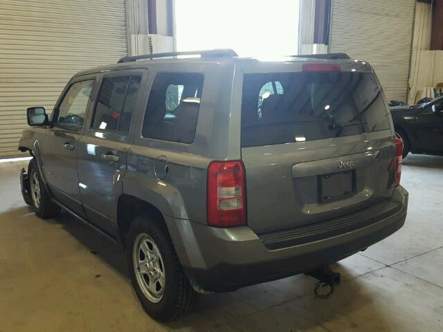 1C4NJPBA4CD674229 - 2012 JEEP PATRIOT SP GRAY photo 3