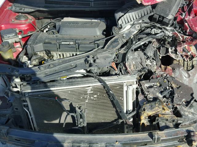 KNAFE221895647790 - 2009 KIA SPECTRA EX RED photo 7