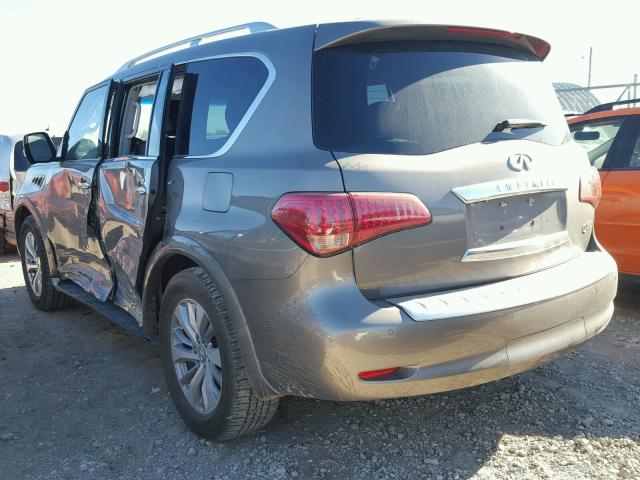 JN8AZ2NE9H9154745 - 2017 INFINITI QX80 BASE GRAY photo 3