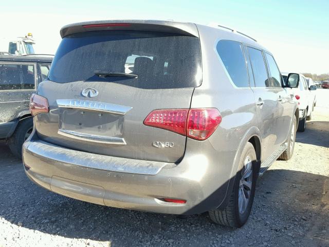 JN8AZ2NE9H9154745 - 2017 INFINITI QX80 BASE GRAY photo 4