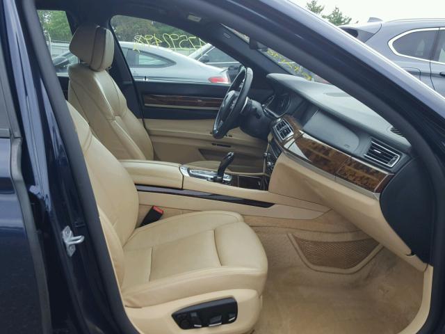 WBAYF8C53DD141700 - 2013 BMW 750LI XDRI BLUE photo 5