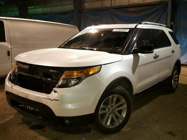 1FMHK7D88BGA49524 - 2011 FORD EXPLORER X WHITE photo 2