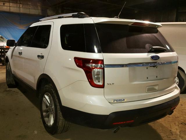 1FMHK7D88BGA49524 - 2011 FORD EXPLORER X WHITE photo 3