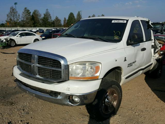 1D7KS28CX6J236337 - 2006 DODGE RAM 2500 S WHITE photo 2