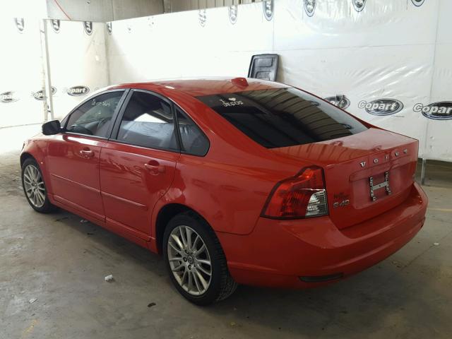 YV1382MSXA2498916 - 2010 VOLVO S40 2.4I RED photo 3