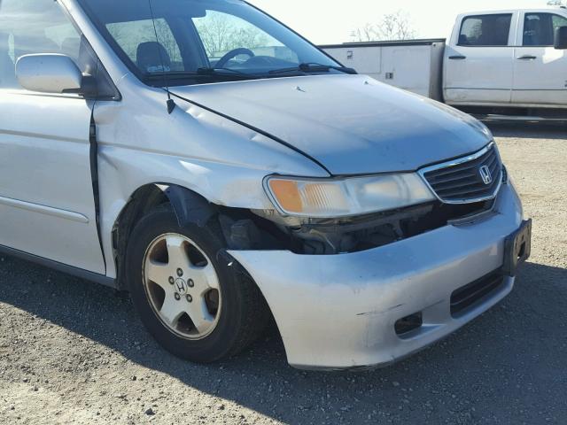 2HKRL18631H530674 - 2001 HONDA ODYSSEY EX SILVER photo 9