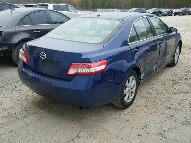 4T1BF3EK6BU733647 - 2011 TOYOTA CAMRY BASE BLUE photo 4