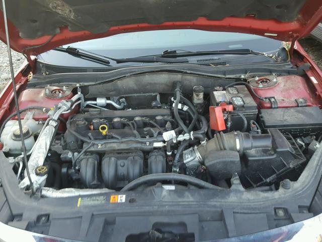 3FAHP0HA8AR226404 - 2010 FORD FUSION SE RED photo 7