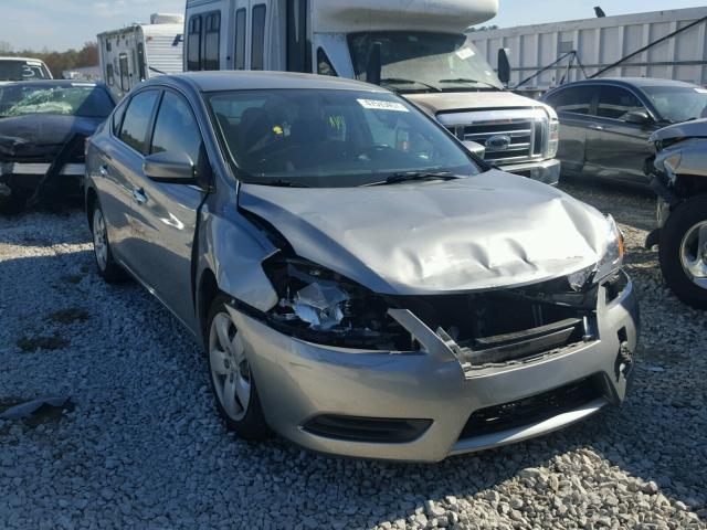 3N1AB7AP9DL609747 - 2013 NISSAN SENTRA S GRAY photo 1