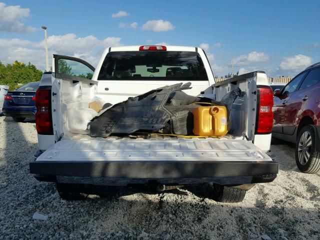 1GCVKPEC8FZ437518 - 2015 CHEVROLET SILVERADO WHITE photo 9