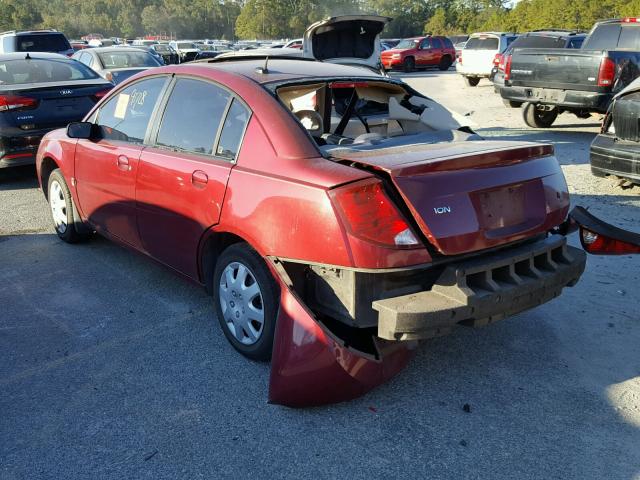 1G8AJ55F56Z126526 - 2006 SATURN ION LEVEL Tünd qırmızı foto 3