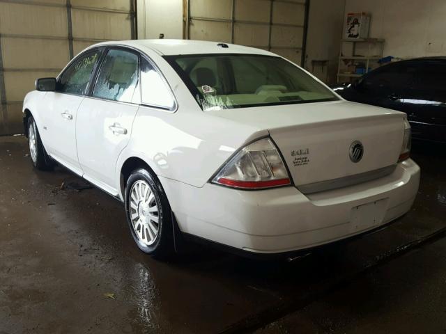 1MEHM40W38G624198 - 2008 MERCURY SABLE LUXU WHITE photo 3