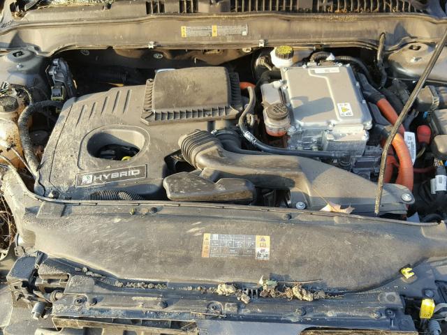 3FA6P0LU9FR135948 - 2015 FORD FUSION SE GRAY photo 7