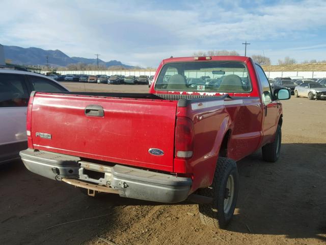 1FTNF21L7XEA48844 - 1999 FORD F250 SUPER RED photo 4