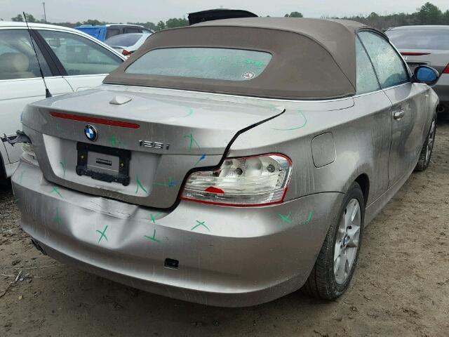 WBAUL73519VJ75542 - 2009 BMW 128 I GOLD photo 4