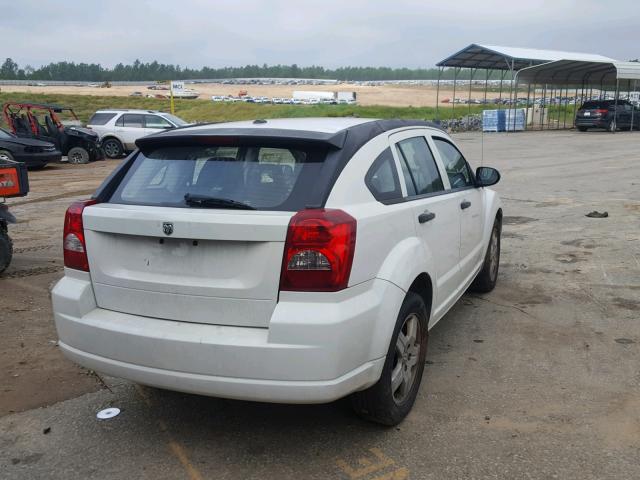 1B3HB48B58D656775 - 2008 DODGE CALIBER SX WHITE photo 4