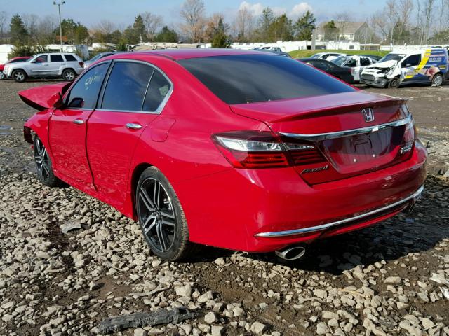 1HGCR2F18HA087071 - 2017 HONDA ACCORD SPO RED photo 3