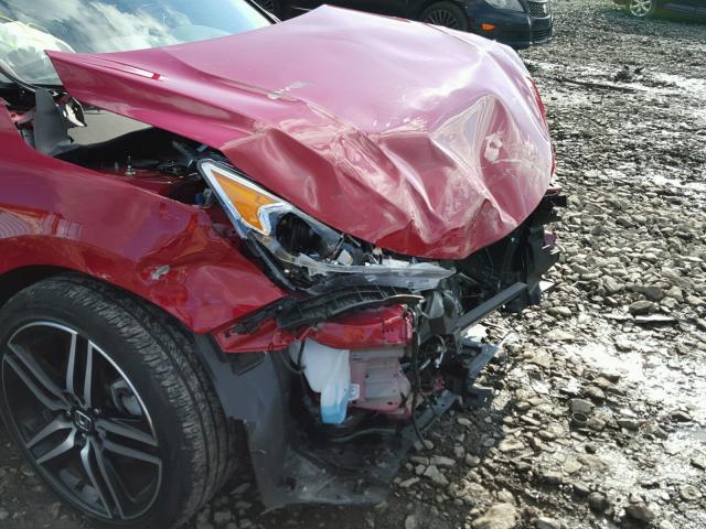 1HGCR2F18HA087071 - 2017 HONDA ACCORD SPO RED photo 9