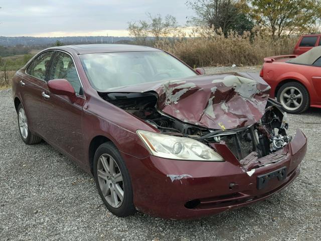 JTHBJ46G572120312 - 2007 LEXUS ES 350 MAROON photo 1