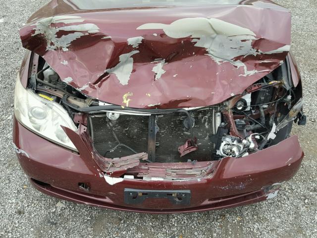 JTHBJ46G572120312 - 2007 LEXUS ES 350 MAROON photo 7