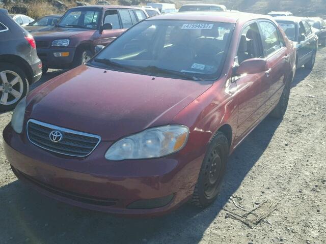 2T1BR32EX7C734587 - 2007 TOYOTA COROLLA CE RED photo 2