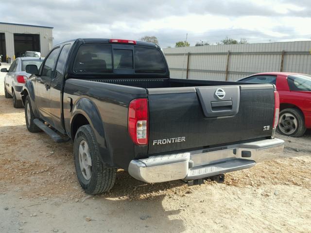 1N6AD06U05C442900 - 2005 NISSAN FRONTIER K BLACK photo 3